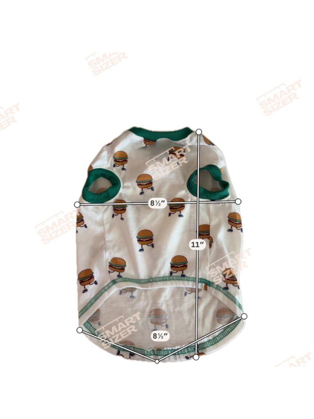 Pet Apparel Dog Shirt Top Paw "Burger Run" Size Medium - Picture 5 of 5
